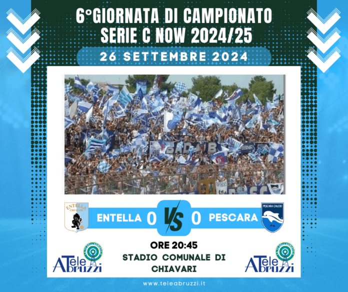 Virtus Entella vs Pescara 6ª giornata Serie C