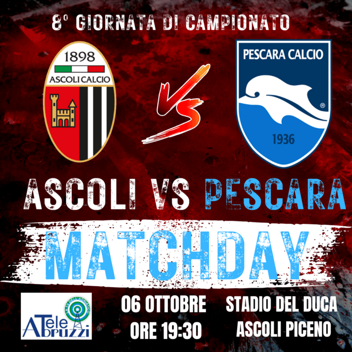 Ascoli - Pescara 8°Giornata di Campionato Serie C Now