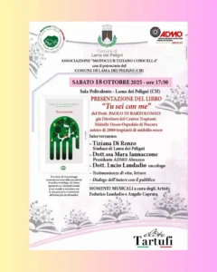 Presentazione del libro Tu sei con me a Lama dei Peligni – 18 ottobre 2025
